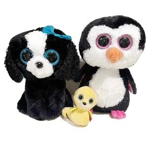 Ty Beanie Boos Babies Tracey Dog Paddles Penguin Tusk Walrus Plush Toy Stuffed